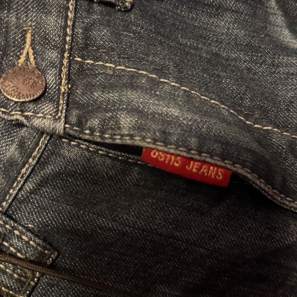 Dark Denim Jeans Waist 15” Inner Length is 29” - Picture 7 of 12